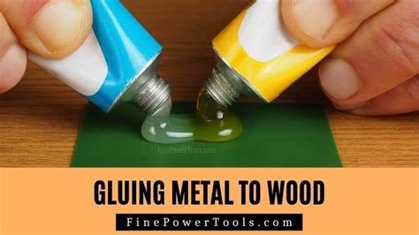 super glue metal to wood